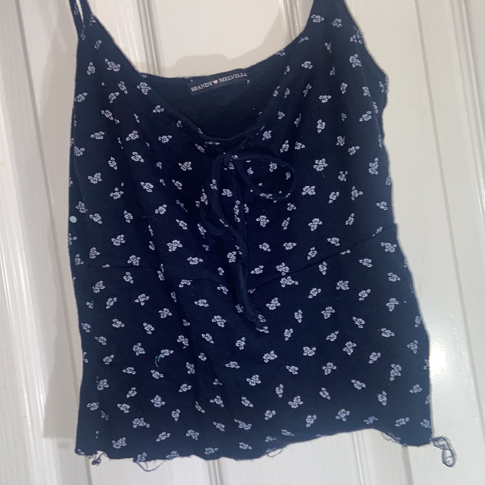Brandy Melville floral crop top tank